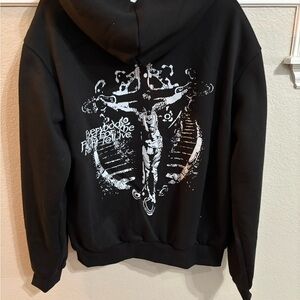 Black Graphic Hoodie